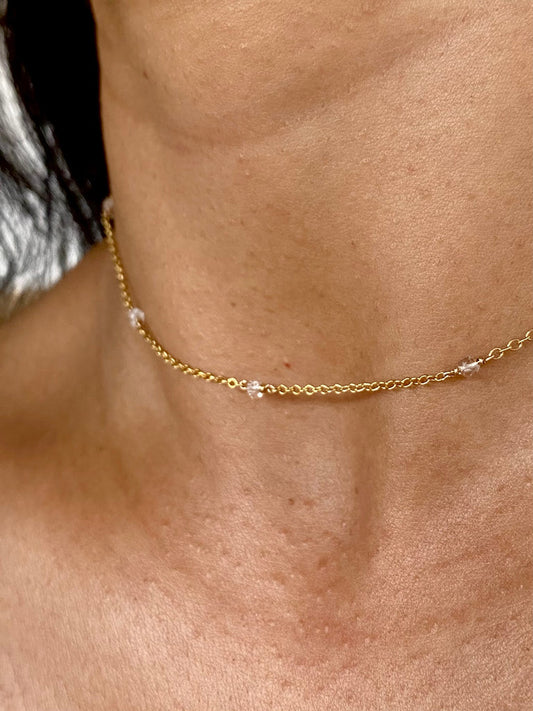 Highest Good Choker | GF Herkimer Diamonds