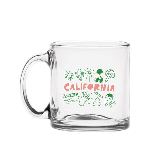 Cali- Glass Mug
