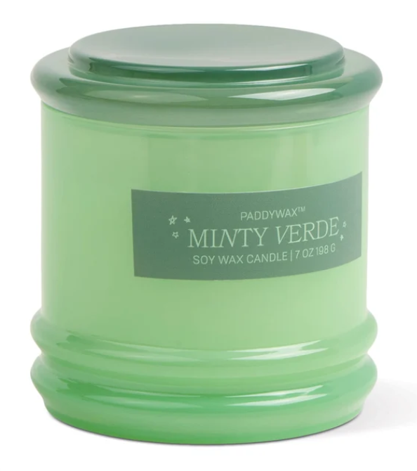 Paddywax 7 oz Stacked Candle | Minty Verde