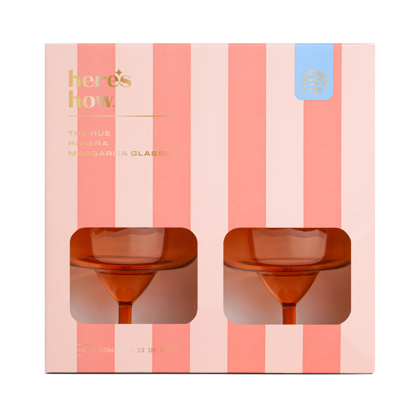 The Rue Margarita Glass | Orange