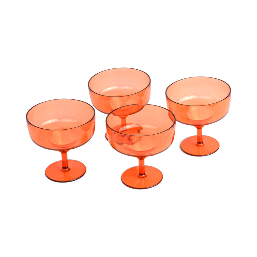 The Rue Margarita Glass | Orange