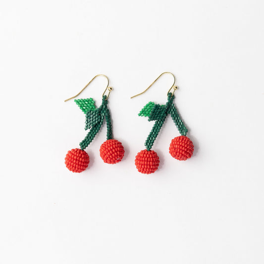 Lottie Dangle Luxe Earrings | Cherry