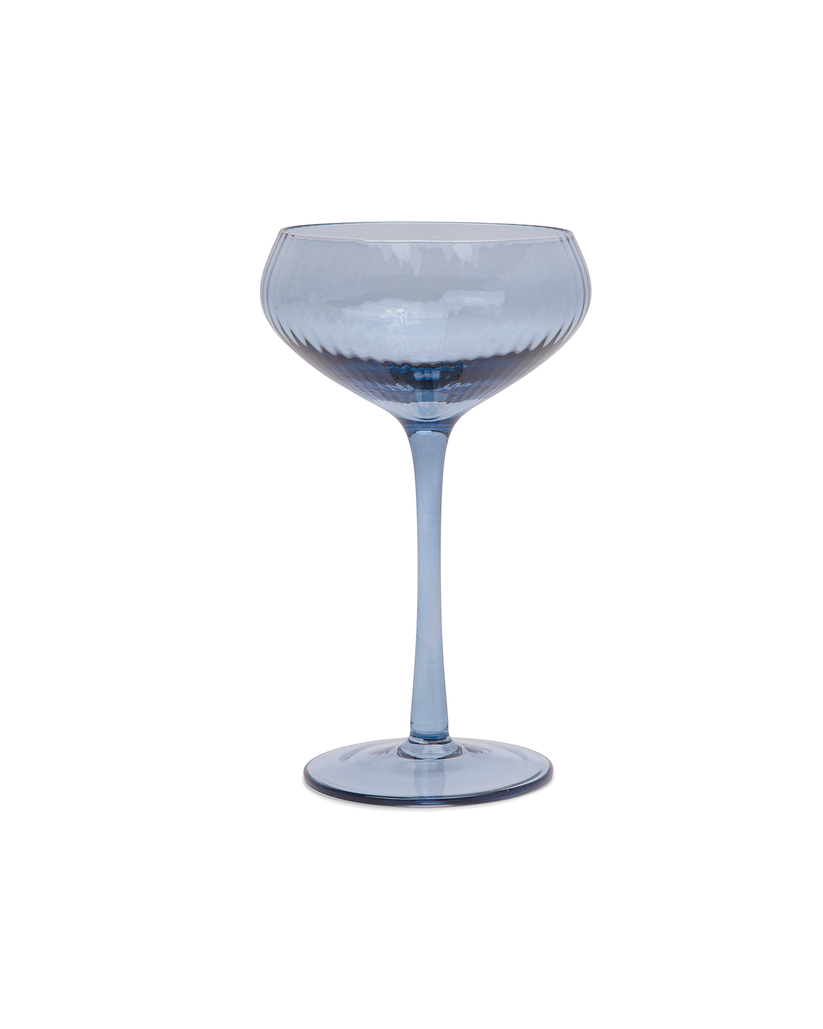 The Lou Coupe Glass | Blue | Set of 2