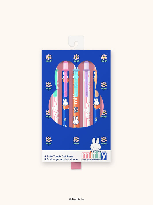 Miffy Dreamy Petals Soft-Touch Gel Pen Set