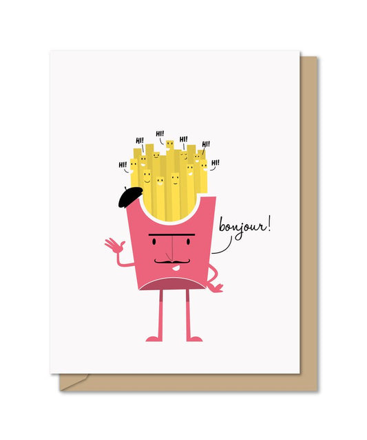 Bonjour Pomme Frites Card