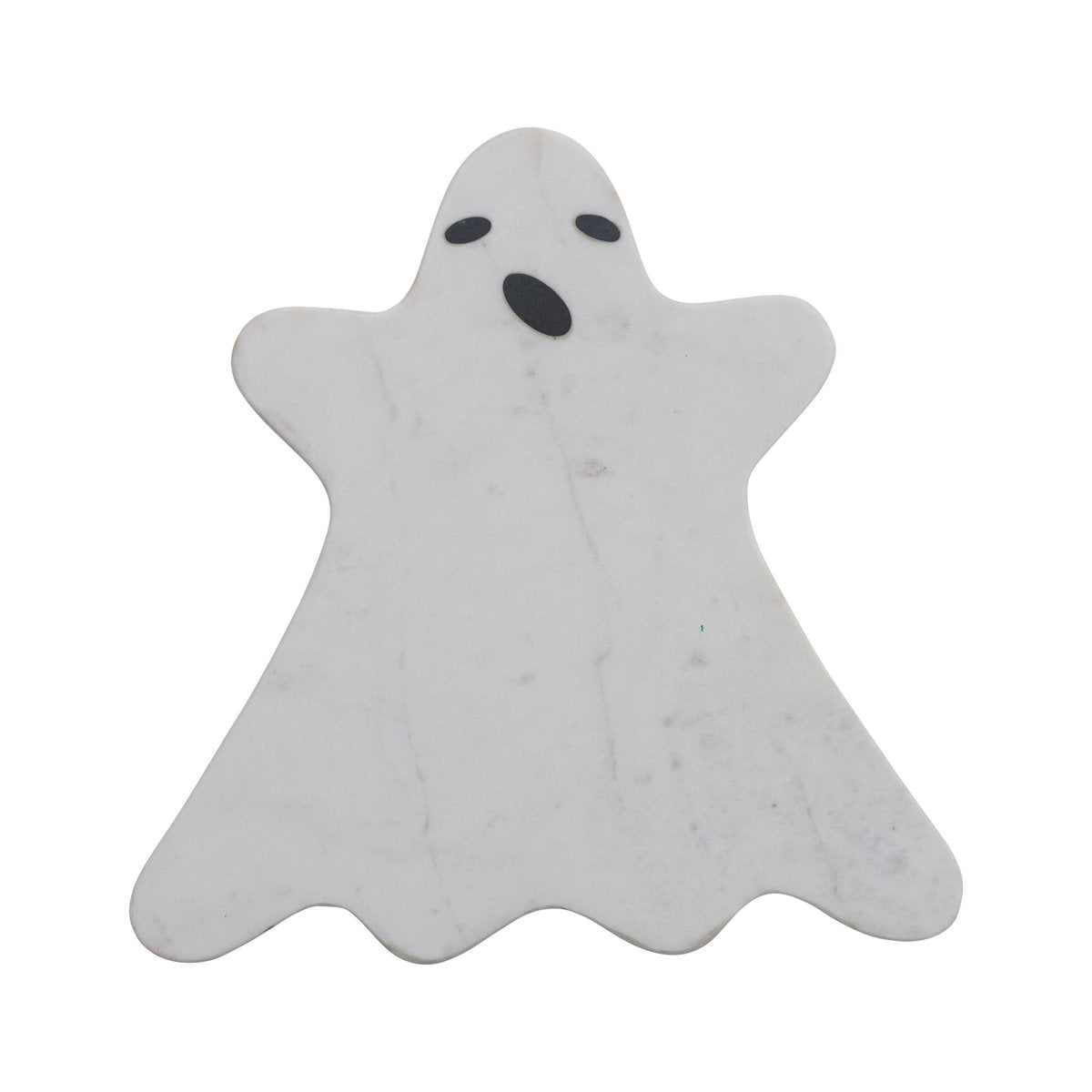 Marble Ghost Shaped Cutting Board | White & Black