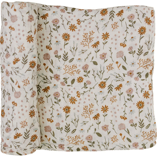 Meadow Floral Muslin Swaddle