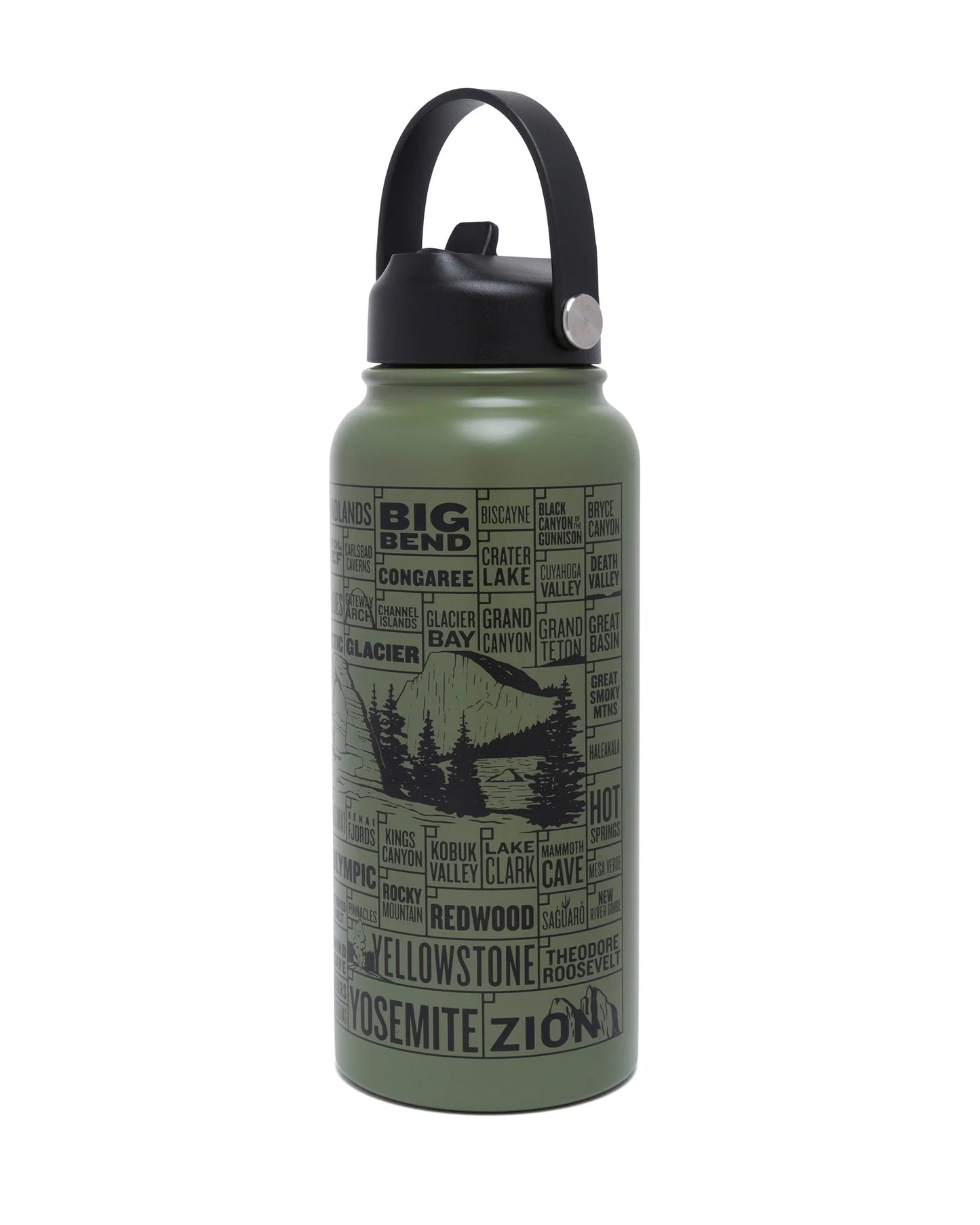 National Parks of the USA Checklist 32 oz Insulated Water Bottle