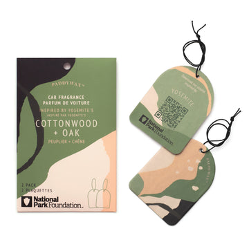 Parks Car Fragrance 2 Pack Yosemite Cottonwood + Oak