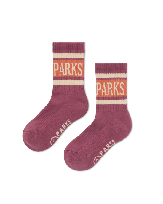 Parks Trail Crew Sock 2 Pack | Mauve