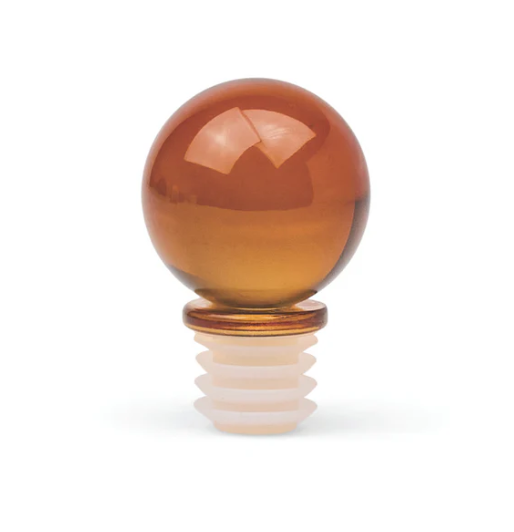 The Moony Glass Bottle Stopper | Amber