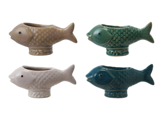 Creative Co-Op Fish Shaped Container