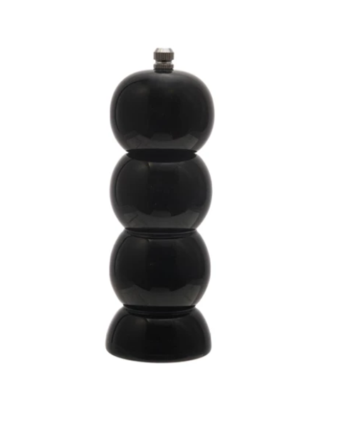 Rubberwood Salt/Pepper Mill, Black