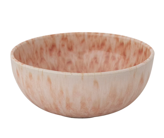 Stoneware Bowl, Apricot Color