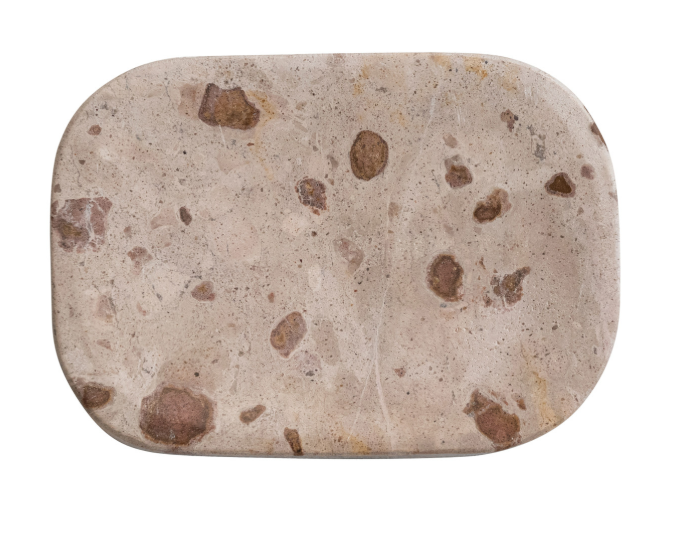 Marble Soap Dish, Buff Color