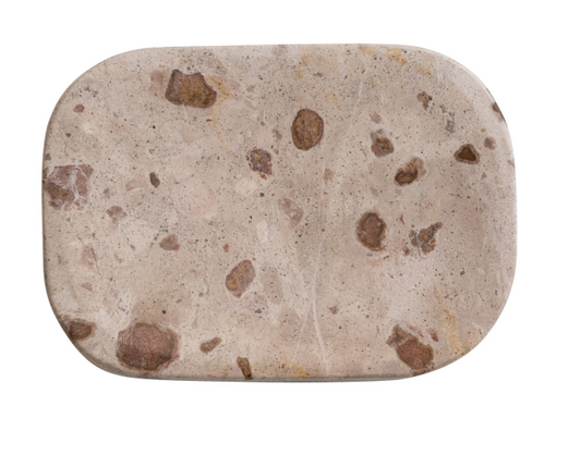 Marble Soap Dish, Buff Color