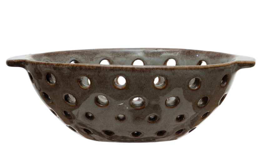 Stoneware Glazed Berry Bowl