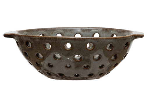 Stoneware Glazed Berry Bowl