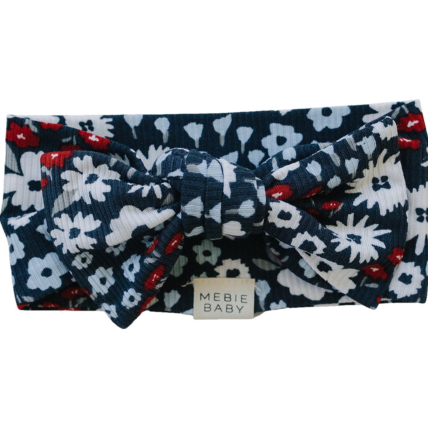American Floral Ribbed Bamboo Headwrap