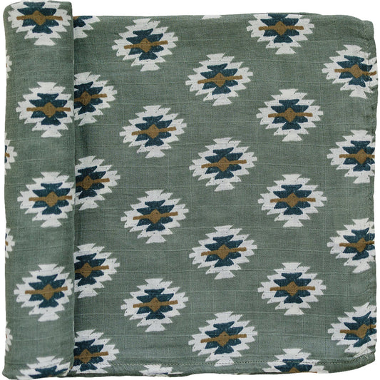 Southwest Aztec Muslin Swaddle