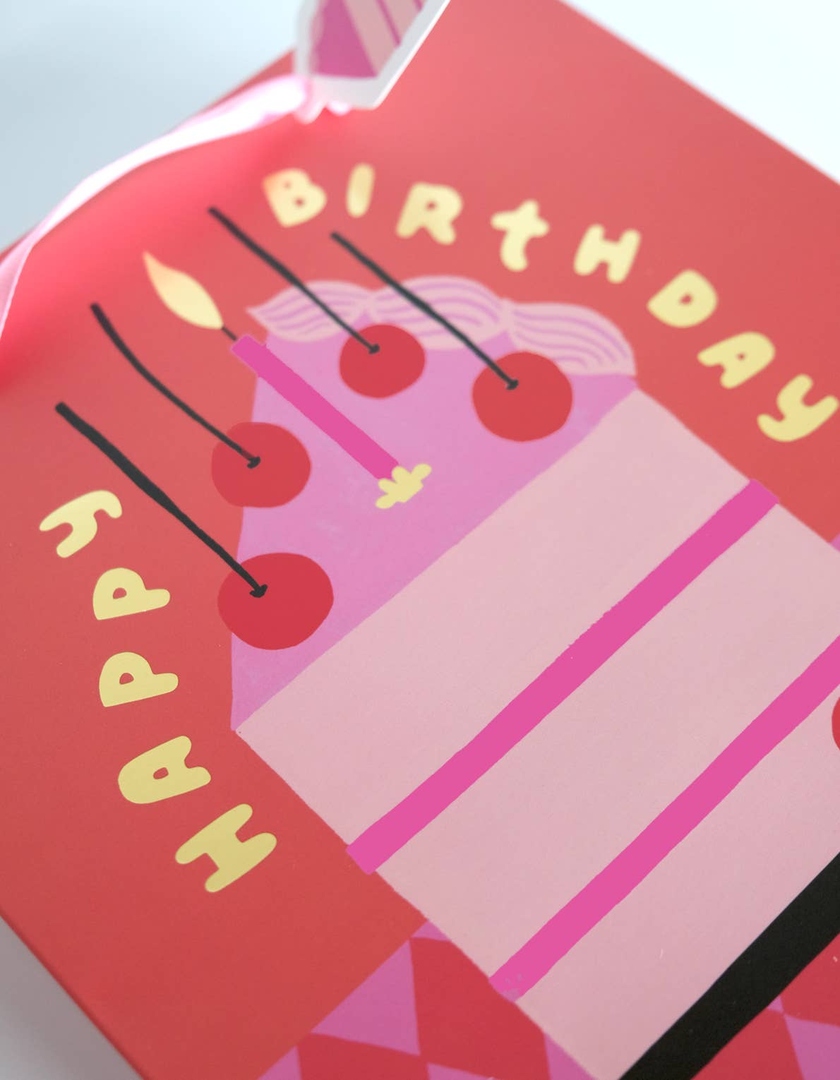 Gift Bag | Cherry Birthday Cake