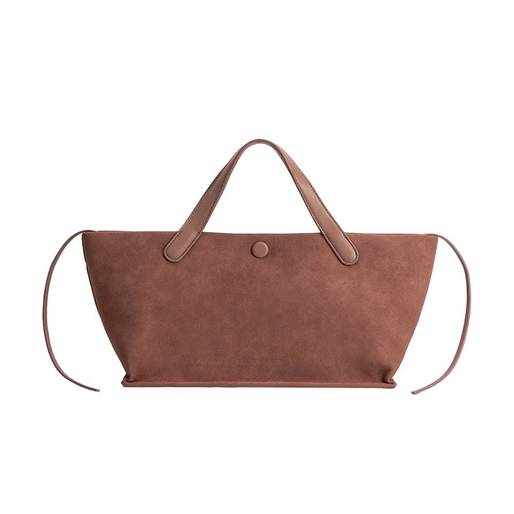 Jill Mauve Suede Vegan Tote Bag