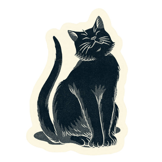 Black Cat Sticker