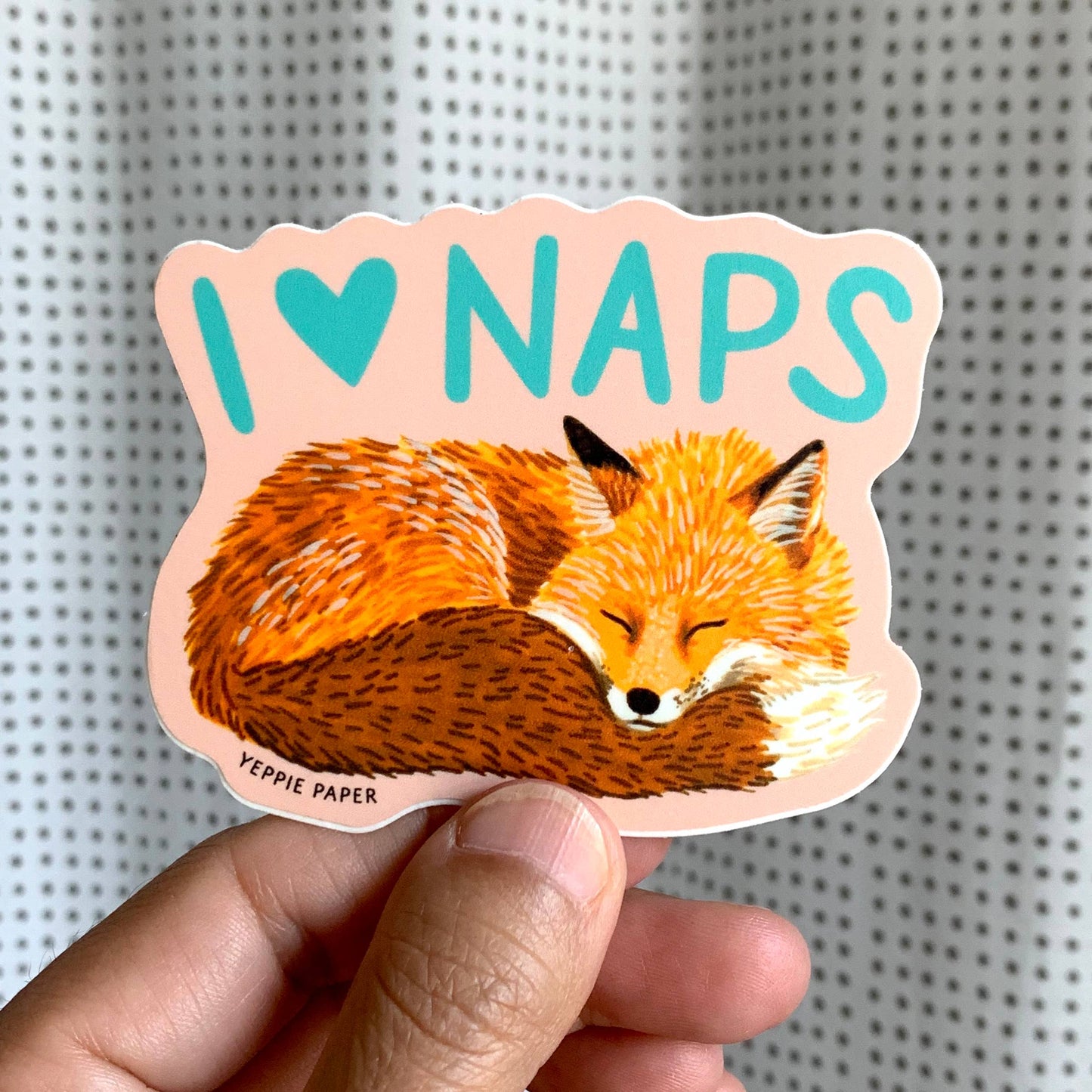 Napping Fox Sticker