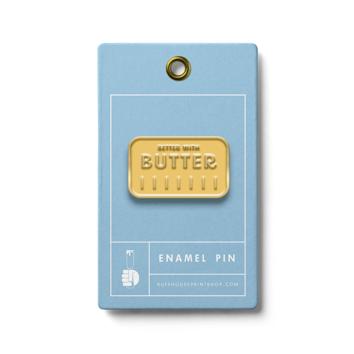 Build Back Better Pin Better With Butter Enamel Pin – Small Batch