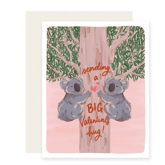 Koala  Hug Kids Valentine's Day Card
