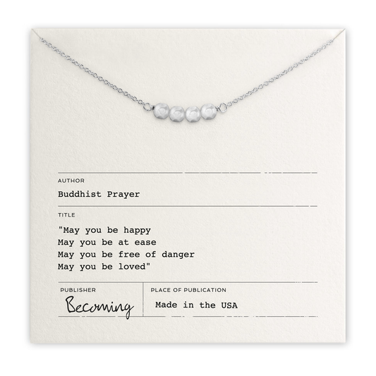 May You Be Happy Necklace | Sterling Silver