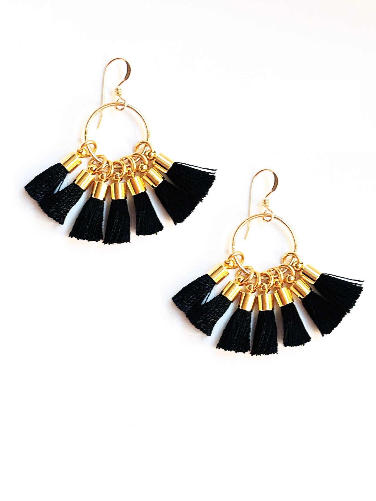 Photini Earrings | Jet Black