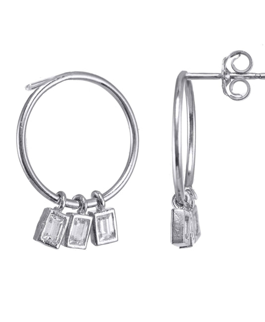 Madison Earrings: Sterling Silver