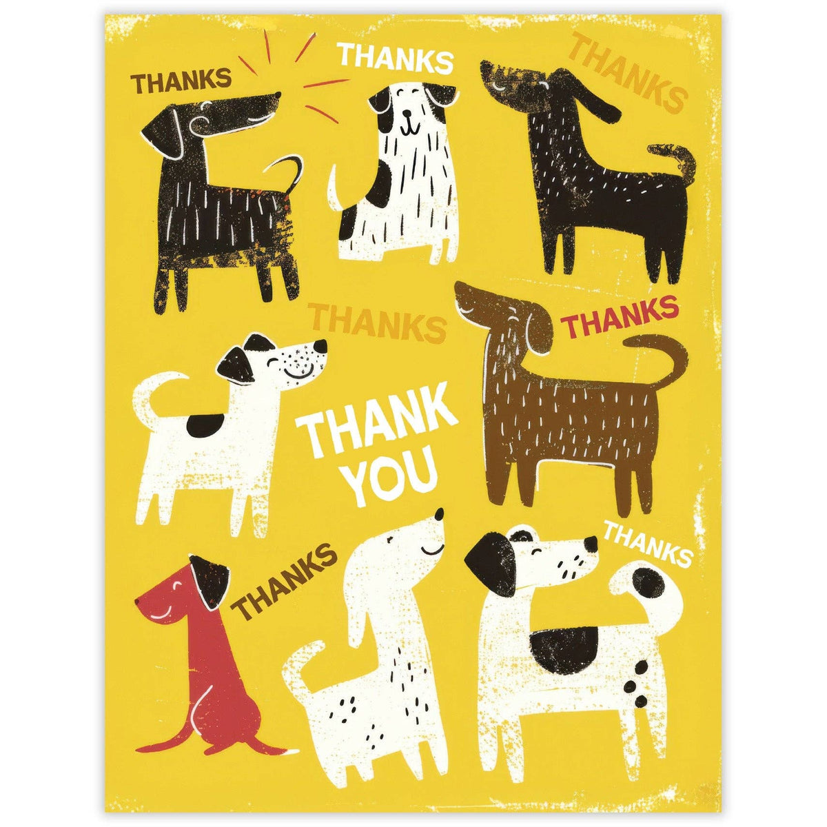 Dogs Thank You Card