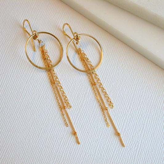 Sun Cascade: 14k gold fill