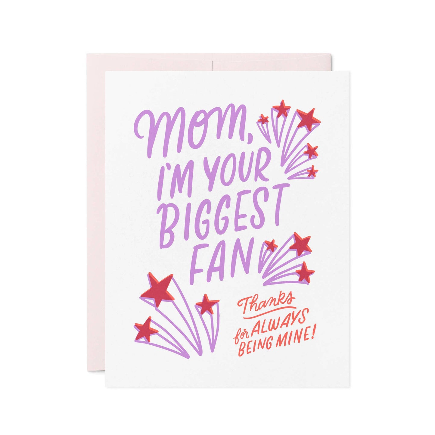 Mom’s Biggest Fan | Fun Letterpress Mother’s Day Card