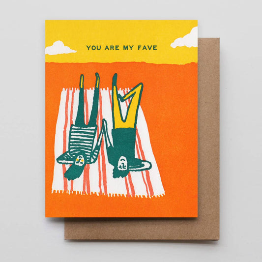 You Are My Fave Love Card