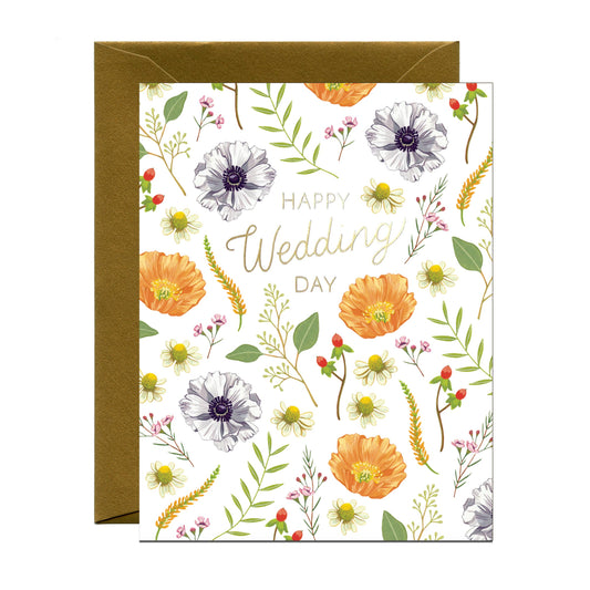 Flower Wedding Card