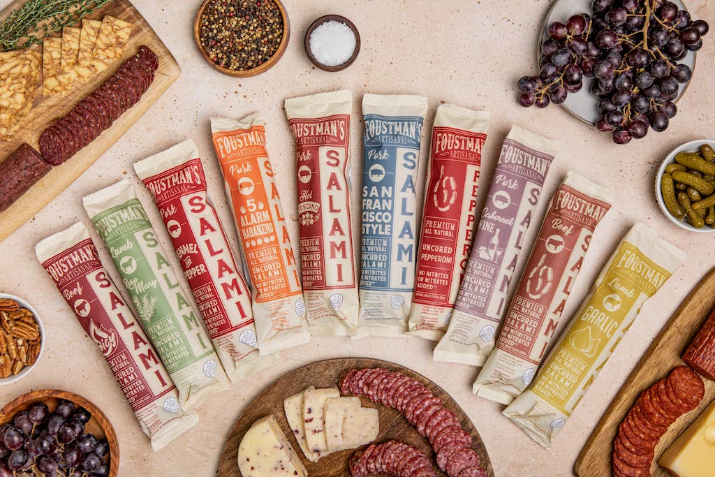 Foustman's Uncured Salami | Pork Cabernet Wine |