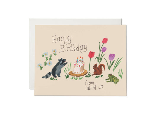 Critters Birthday Card