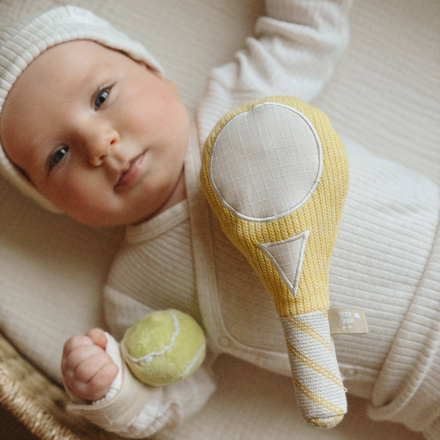 Tennis Baby Wrist Rattle