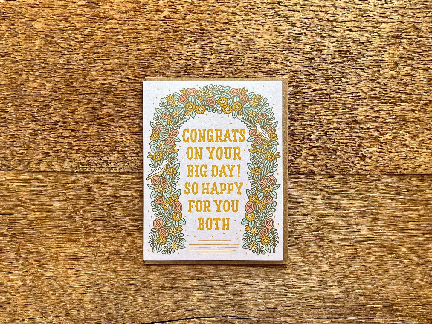 Congrats Wedding Arch Card