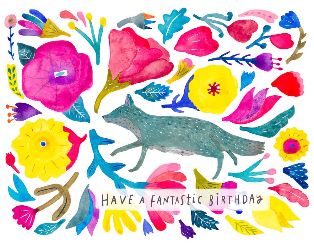 Fantastic Fox Birthday Greeting Card