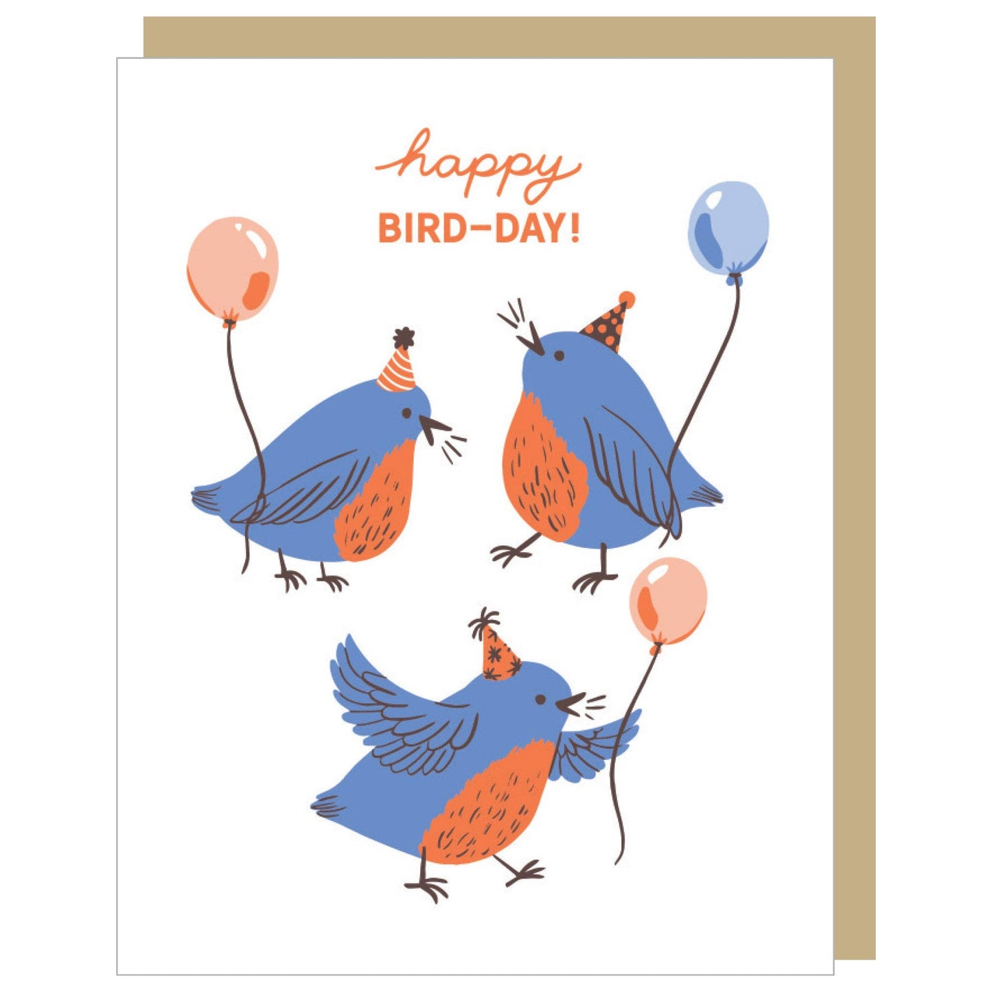Birds & Balloons Birthday Card