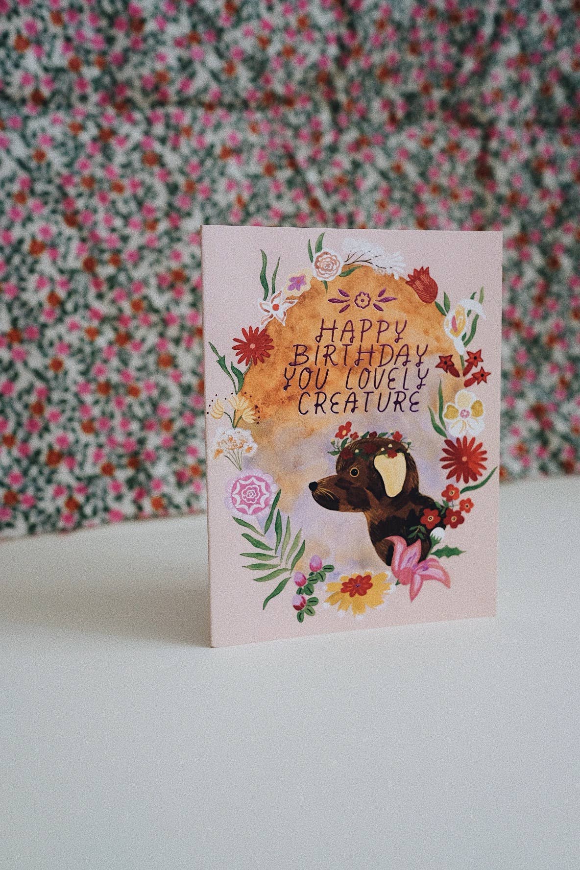 Lovely Creature Birthday Card
