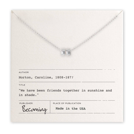 Friends Beads Necklace | Silver