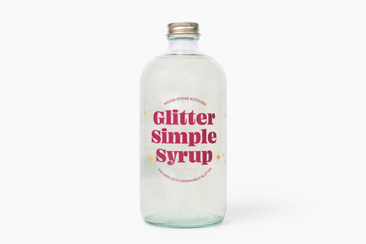 Glitter Simple Syrup 16 fl oz