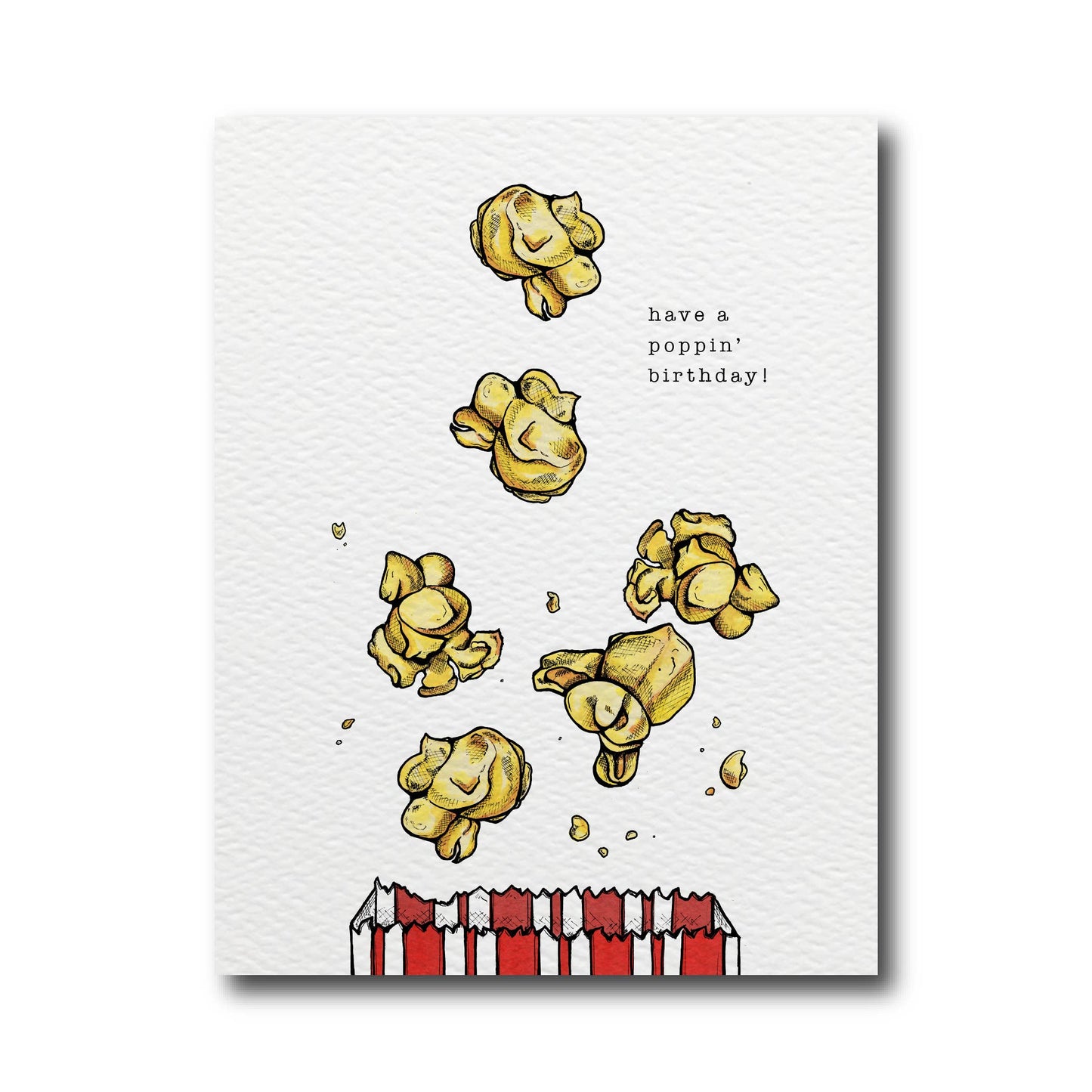Happy Poppin' Birthday Card