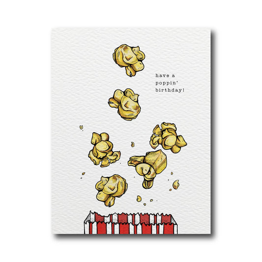 Happy Poppin' Birthday Card