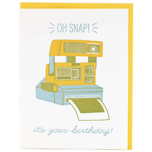 Instant Camera Birthday Card